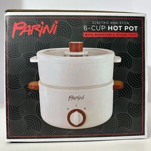 Parini 6-Cup Electric Hot Pot With Removable Steam Tray